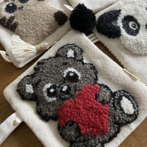 pochette cuore rosso